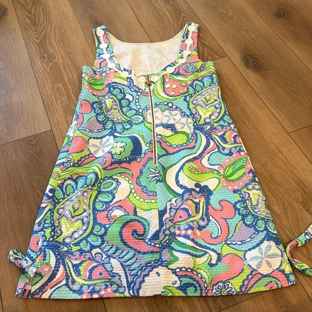 Like New Lilly Pulitzer Sand Dollar Paisley Shift Dress - Picture 11 of 16